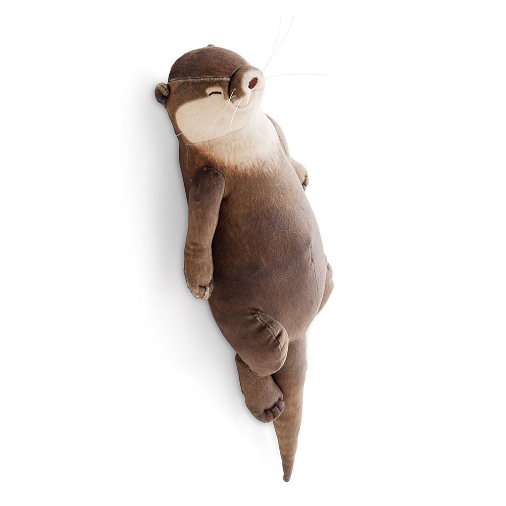 40cm Cute Otter Stuffed Down Cotton Pencil Case Wrist Pad Pillow Children Kids Girls Christmas Birthday Gift