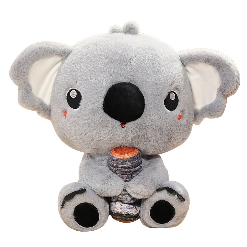 70cm Adorable Koalas Plush toy Cute Stuffed Cartoon Animals Australia Baby Koalas Doll toys with Wood Birthday gift for kids