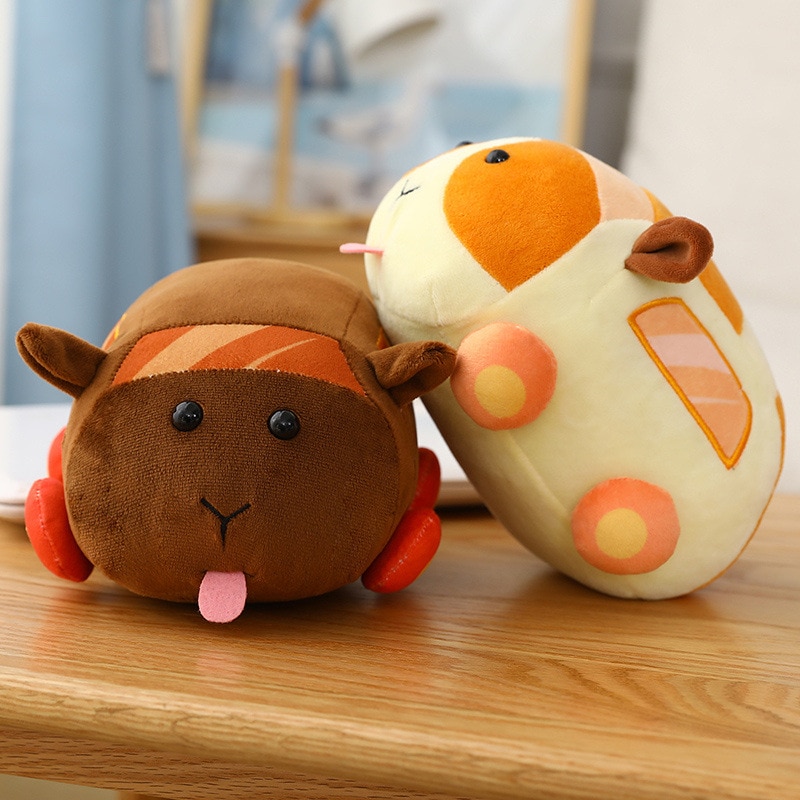 10/20cm Cute Mouse Plush Toy Soft Stuffed Animals Pui Pui Molcar Plush Hot Japan Cartoon Mouse Lovely Guinea Pigs Car Pillow