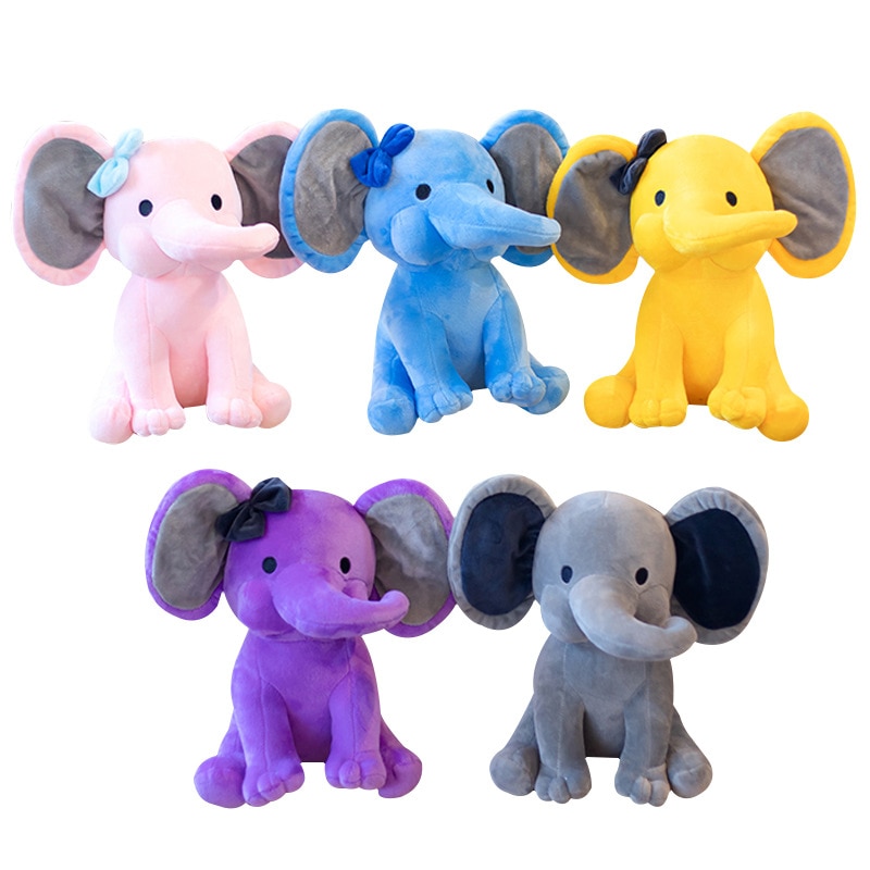 25cm Bedtime Originals Choo Choo Express Elephant Plush Toy Baby Elephant Comfort Doll Humphrey Soft Plush Animal Dolls for Kids