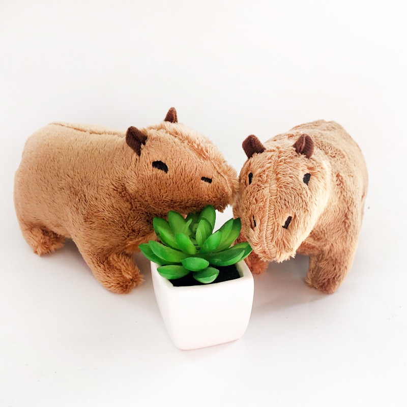 20cm Capybara Rodent Plush Toy Cartoon Animal Hydrochoerus Hydrochaeris Plush Doll Soft Toy Christmas Gift Toys For Children