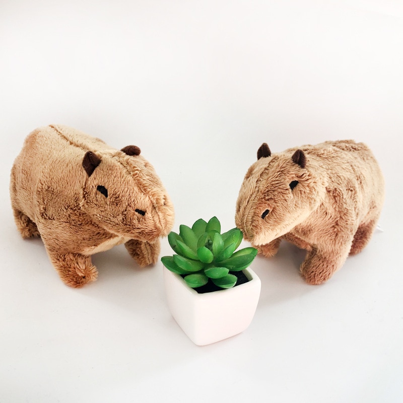 20cm Capybara Rodent Plush Toy Cartoon Animal Hydrochoerus Hydrochaeris Plush Doll Soft Toy Christmas Gift Toys For Children