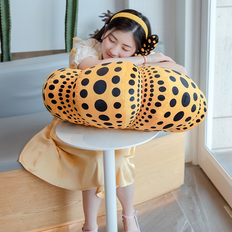 New 20-60cm Yayoi Kusama The same Halloween pumpkin pillow doll plush doll decoration room funny toy children's Halloween gift