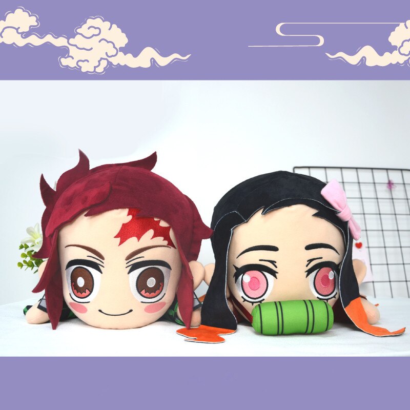 Demon Slayer / Kimetsu no Yaiba Kamado Tanjirou Kamado Nezuko Agatsuma Zenitsu stuffed toys plush toy Soft pillow For children