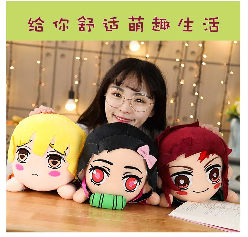 Demon Slayer / Kimetsu no Yaiba Kamado Tanjirou Kamado Nezuko Agatsuma Zenitsu stuffed toys plush toy Soft pillow For children