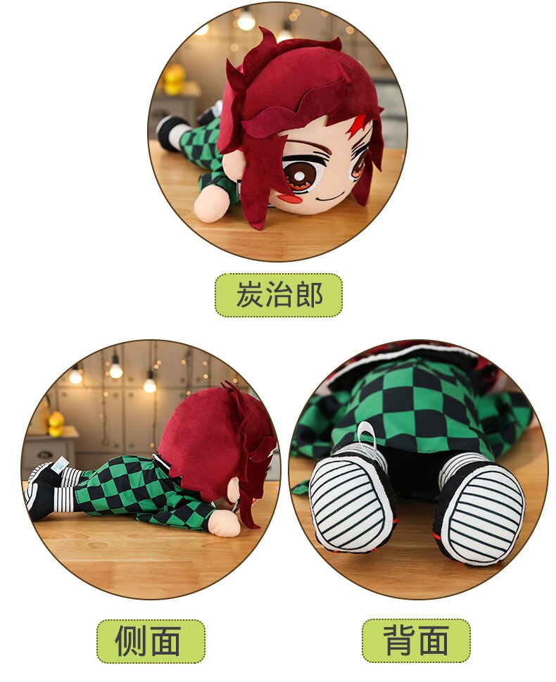 Demon Slayer / Kimetsu no Yaiba Kamado Tanjirou Kamado Nezuko Agatsuma Zenitsu stuffed toys plush toy Soft pillow For children