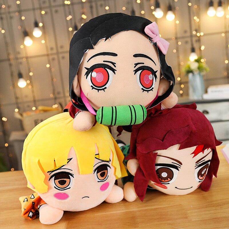 Demon Slayer / Kimetsu no Yaiba Kamado Tanjirou Kamado Nezuko Agatsuma Zenitsu stuffed toys plush toy Soft pillow For children