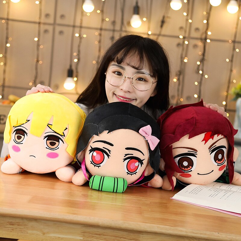 Demon Slayer / Kimetsu no Yaiba Kamado Tanjirou Kamado Nezuko Agatsuma Zenitsu stuffed toys plush toy Soft pillow For children