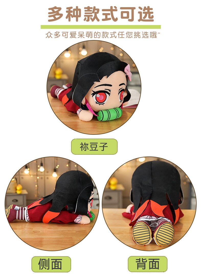 Demon Slayer / Kimetsu no Yaiba Kamado Tanjirou Kamado Nezuko Agatsuma Zenitsu stuffed toys plush toy Soft pillow For children