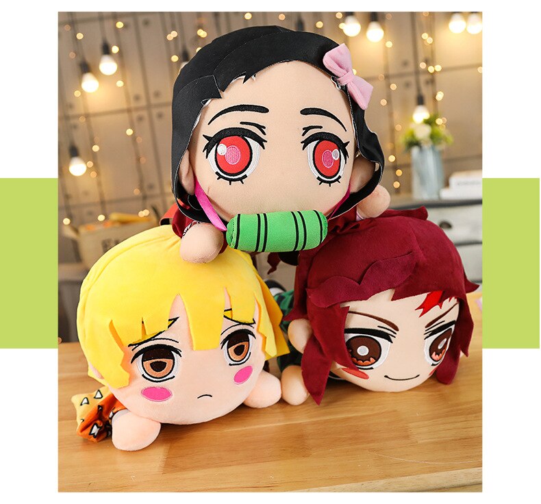 Demon Slayer / Kimetsu no Yaiba Kamado Tanjirou Kamado Nezuko Agatsuma Zenitsu stuffed toys plush toy Soft pillow For children