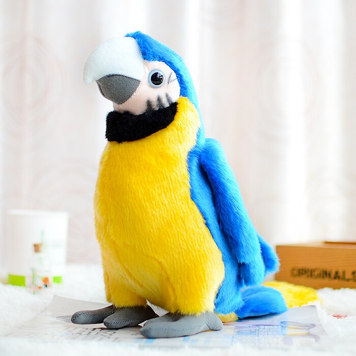 Blue-Throated Macaw Parrot Soft Plush Toy
