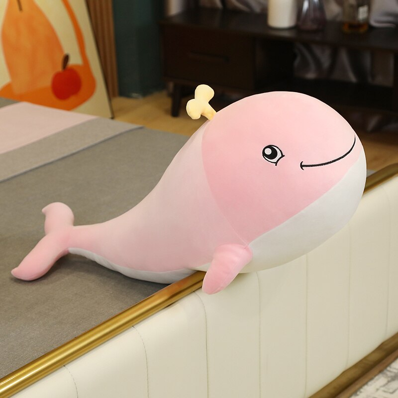 30cm Pink Whale Soft Stuffed Plush Pillow