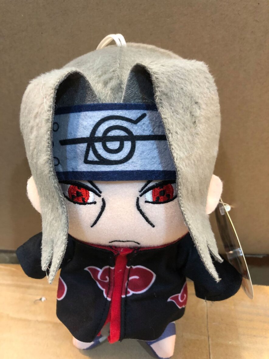 20cm Anime Naruto Sasuke Uchiha Soft Plush Keychain