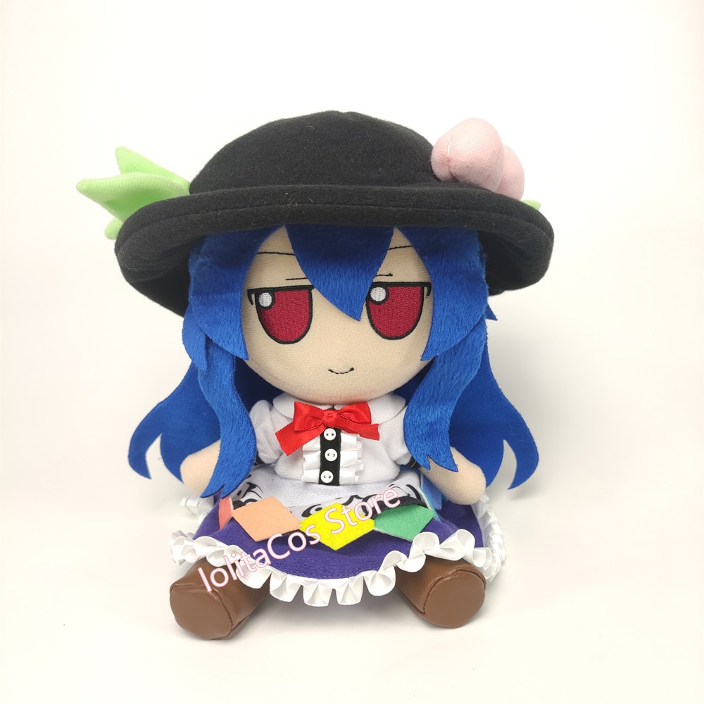 Anime TouHou Project Hinanawi Tenshi Fumo Fumo Cosplay Cute Girl Doll Plush Stuffed Throw Pillow Sitting Toy Boy Girl Xmas Gift
