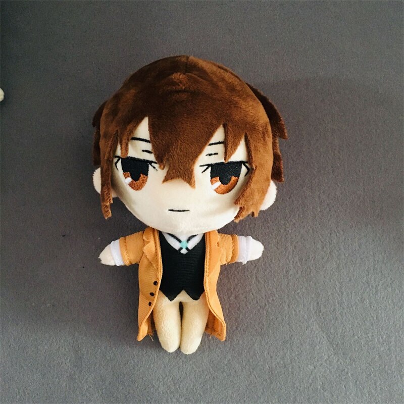 2pcs/set Bungou Stray Dogs Plush Toys Dazai Osamu Nakahara Chuuya Stuffed Dolls Plushies Figures Mini Pillow Soft Model Kid Gift