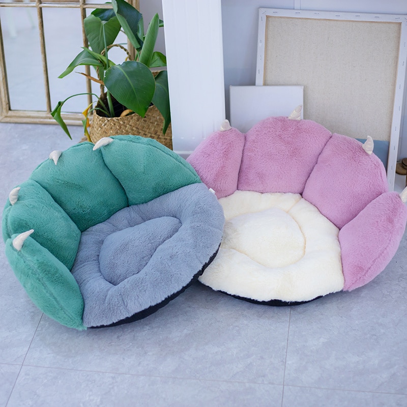 1PC Nice Soft Cat Paw Pillow Animal Seat Cushion Stuffed Plush Sofa Indoor Floor Home Chair Decor Winter Children Girls Gift