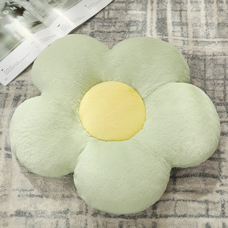 1pc 45cm Cute Flower Pillow Colorful Plush Plant Toy Baby Kids Floor Play Mat Seat Cushion Sofa Home Decor Pillow Car Decor