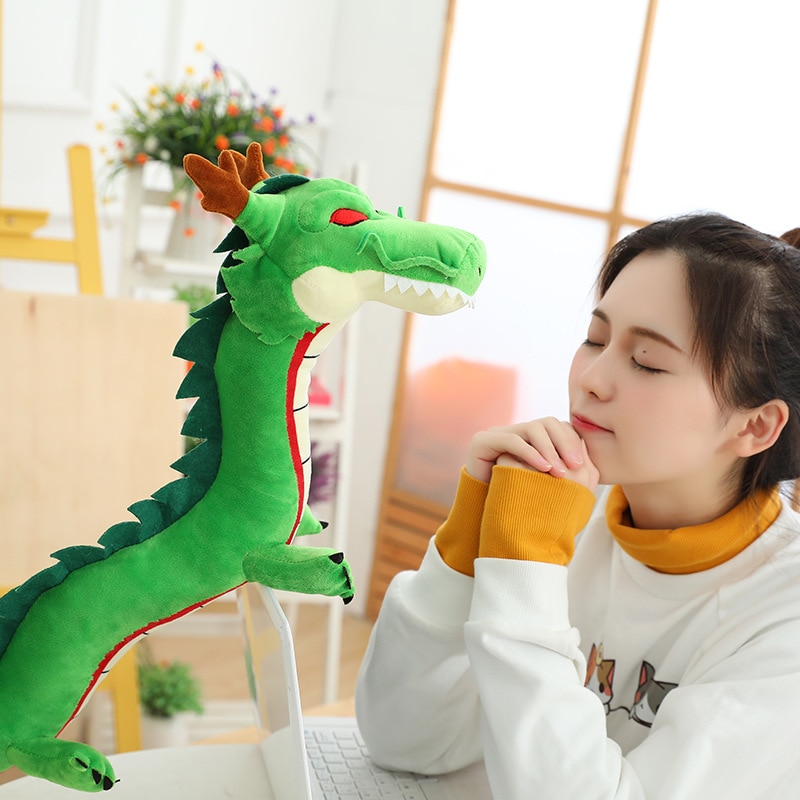 2021 New Dragon Plush Toy Soft Stuffed Animal Simulation Dragon Plush Toy Doll Kids Birthday Gifts