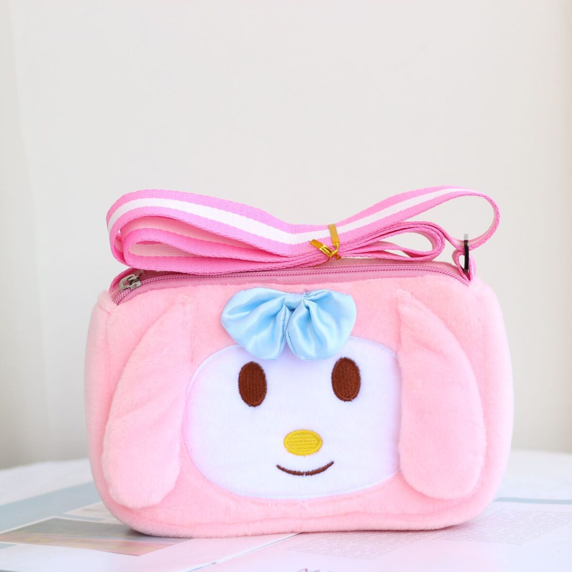 My Melody Soft Plush Sling Bag