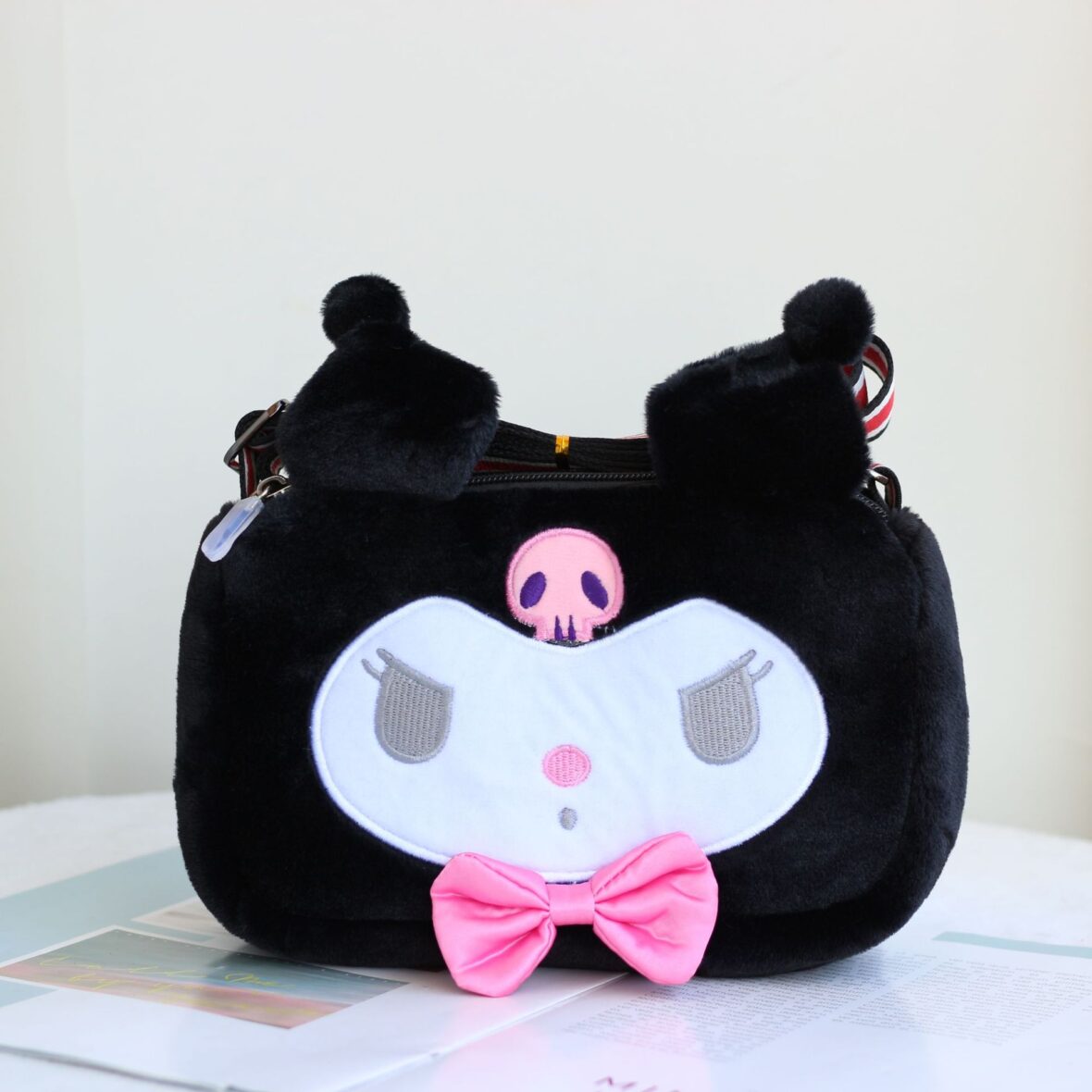 15cm Kuromi Soft Plush Sling Bag