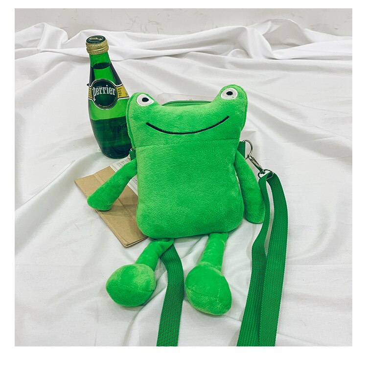 Frog Soft Plush Sling Bag