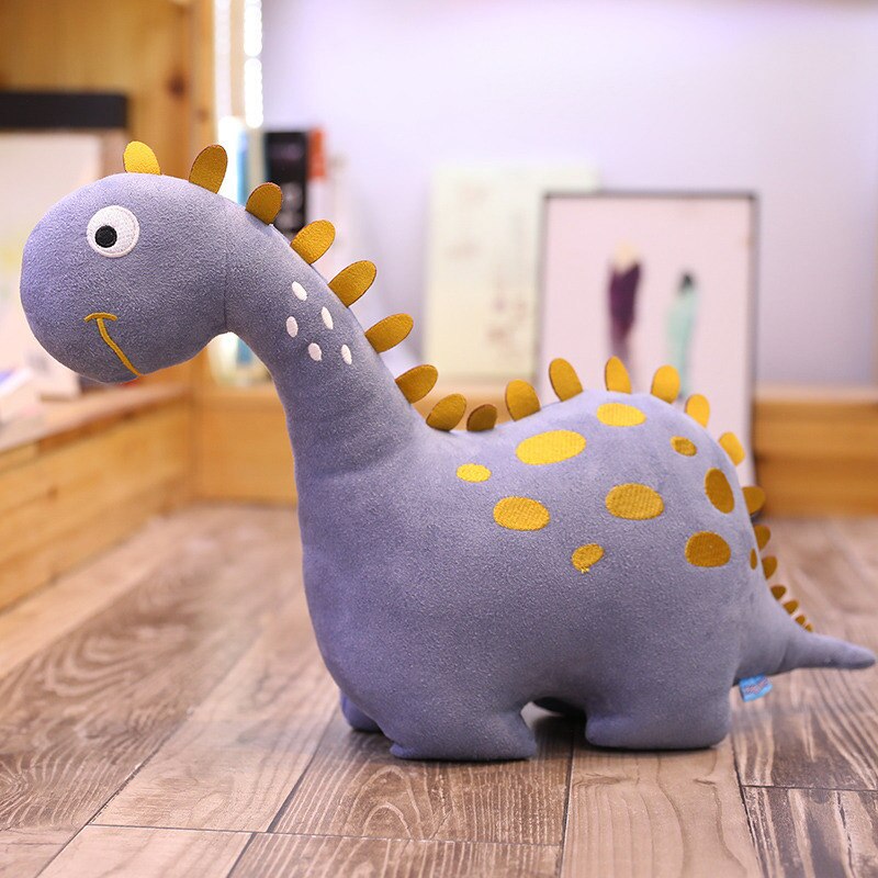 Brontosaurus Dinosaur Grey Soft Stuffed Plush Toy