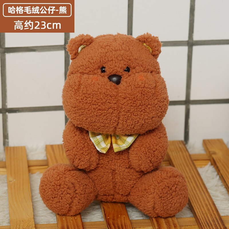 23cm Furry Bear Soft Plush Pillow