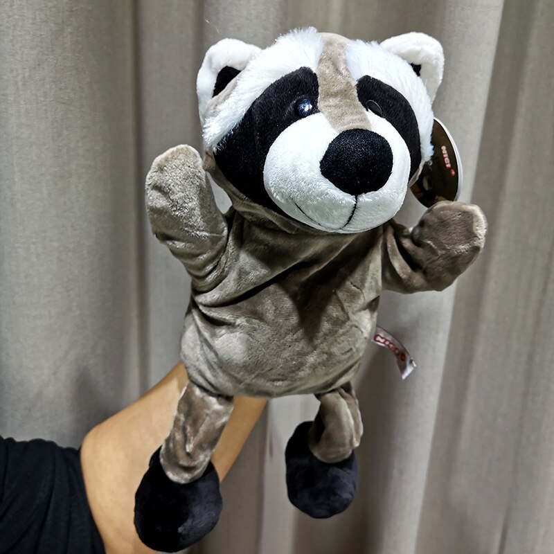 Raccoon Hand Soft Plush Puppet