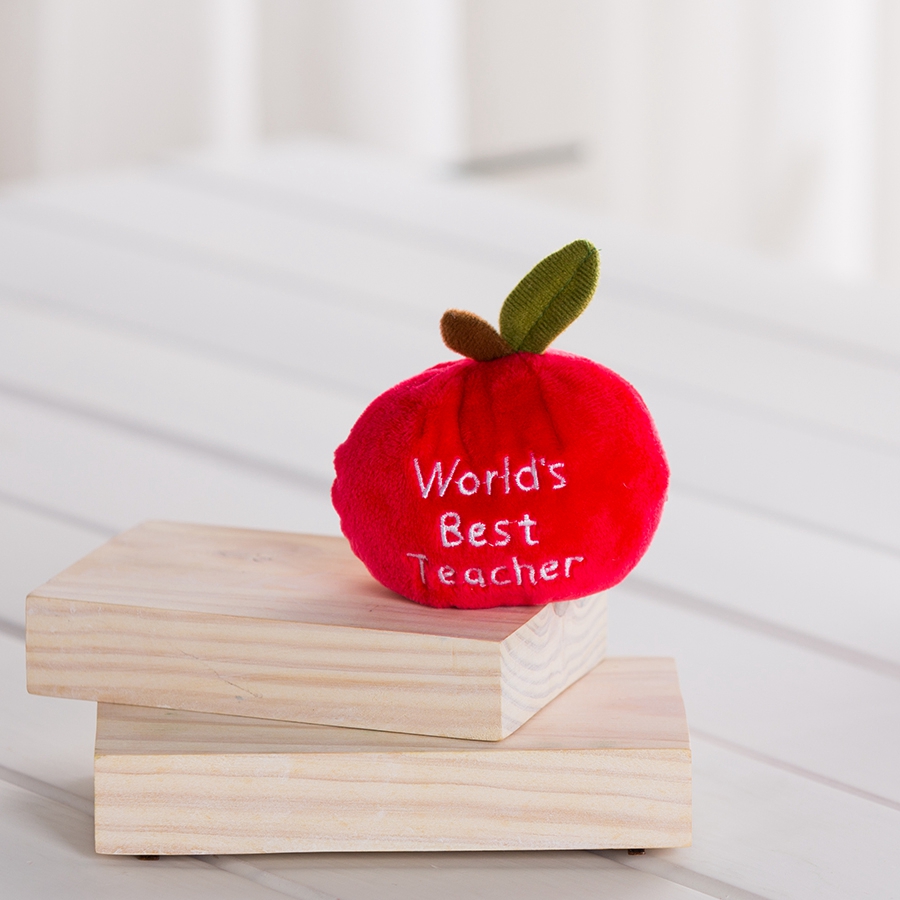 Best Teacher Apple Stuffed Plush Soft Toy