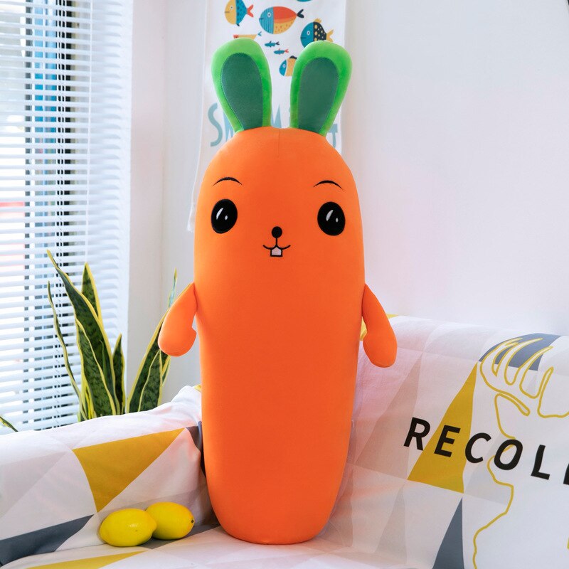 Rabbit Emoji Carrot Stuffed Plush Toy
