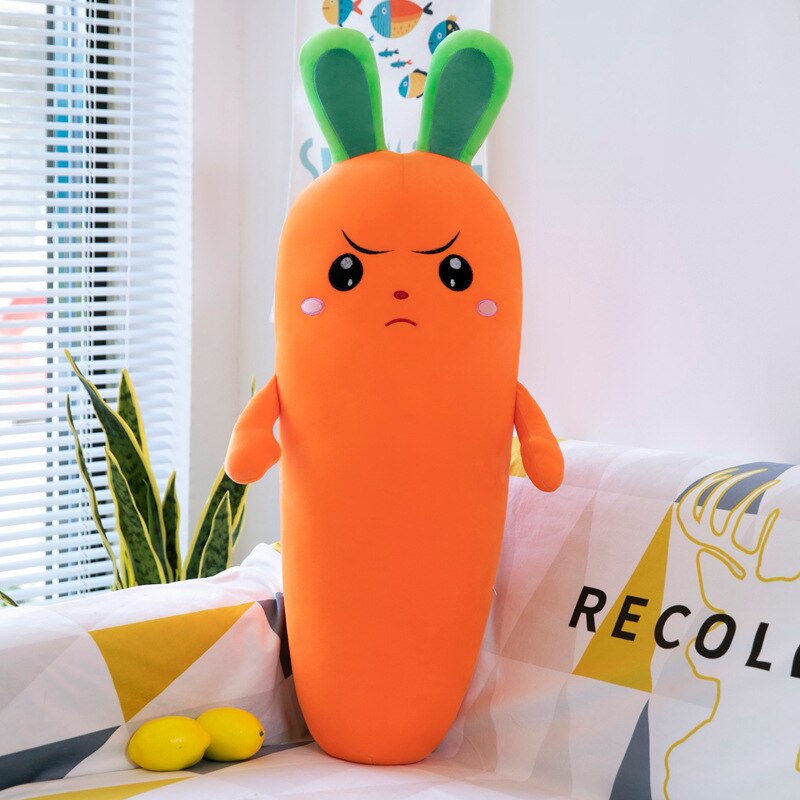 Angry Emoji Carrot Stuffed Plush Toy