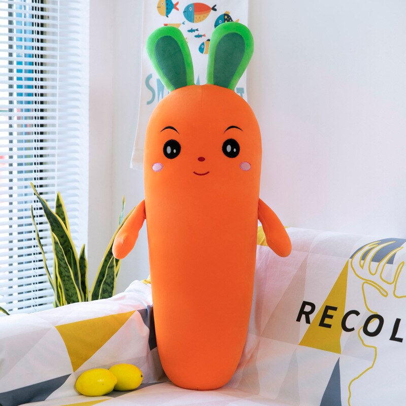 Smile Emoji Carrot Stuffed Plush Toy