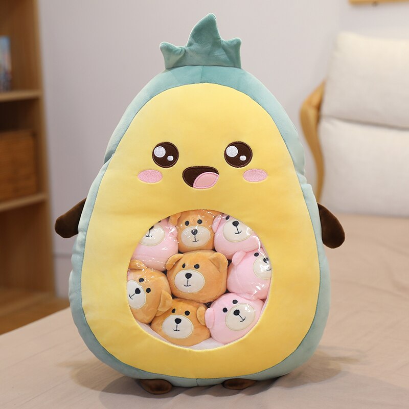 Pineapple Stuffed Bear Soft Plush Pillow