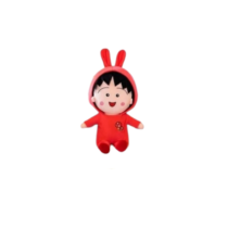 Cartoon Red Chibi Maruko Soft Stuffed Plush Toy