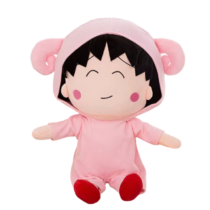 Cartoon Pink Chibi Maruko Chan Soft Stuffed Plush Toy