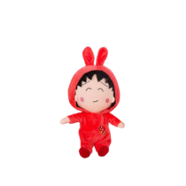 Cartoon Red Chibi Maruko Chan Soft Stuffed Plush Toy