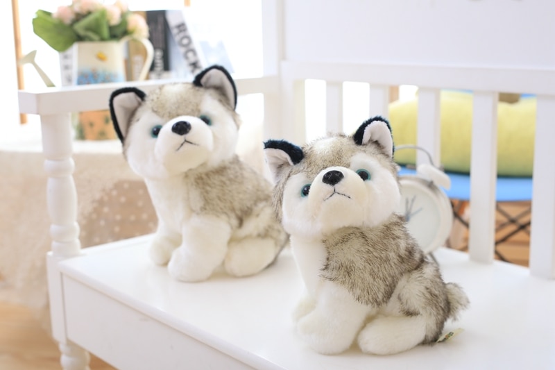 Kawaii Puppy Stuffed Toys 18cm23cm Cute Simulation Husky Dog Plush Toys Stuffed Doll Kids Baby Toys Girls Gift toys for children