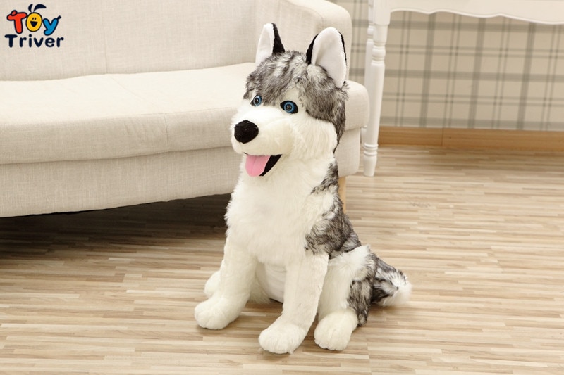 Cute Wolf Dog Husky Plush Toys Stuffed Animals Doll Kids Baby Children Girlfriend Boys Birthday Gifts Home Room Decor Crafts