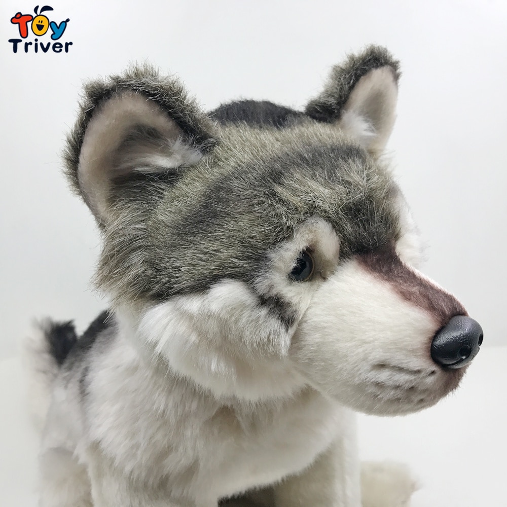 Puppy Husky Wolf Dog Plush Toys Stuffed Animals Doll Baby Kids Wolf Lover Boys Girls Adults Birthday Gifts Home Room Decoration