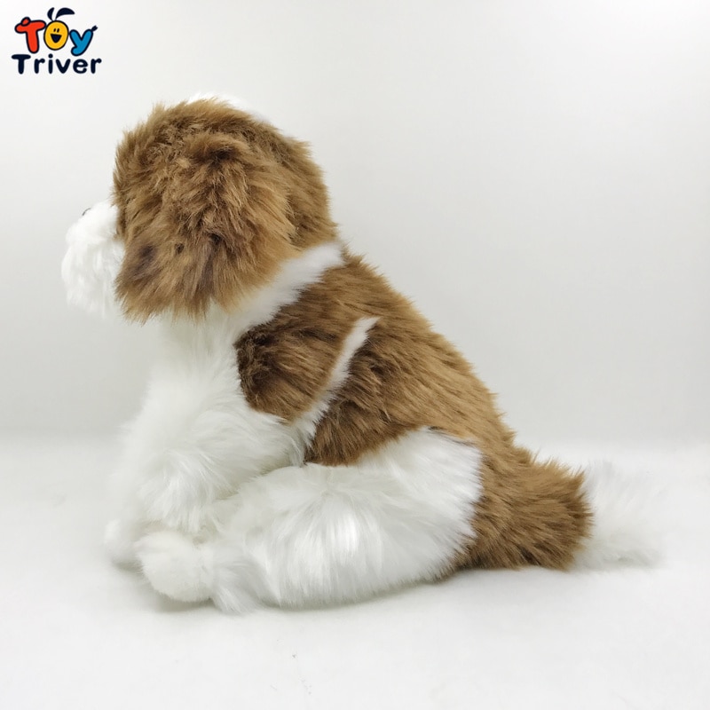 Pekingese Poodle Dog Plush Toys Stuffed Animals Doll Puppy Pets Kids Baby Children Boys Birthday Gifts Home Room Decor Crafts