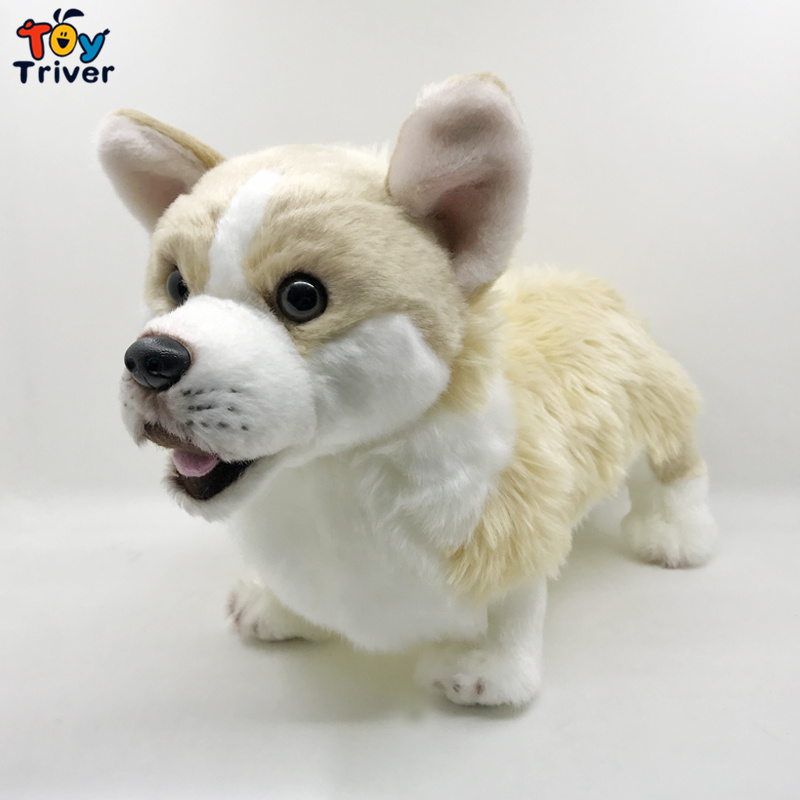 Cute Pembroke Welsh Corgi Dog Puppy Plush Toys Stuffed Animals Doll Kids Baby Children Boys Birthday Gift Room Decor Crafts