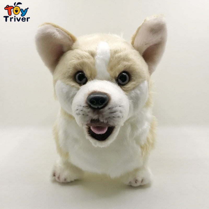 Cute Pembroke Welsh Corgi Dog Puppy Plush Toys Stuffed Animals Doll Kids Baby Children Boys Birthday Gift Room Decor Crafts