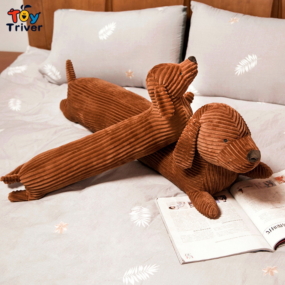 Kawaii Dachshund Dog Pillow Cushion Plush Toys Stuffed Animals Doll Kids Children Boys Girls Gifts Sofa Chair Home Room Decor