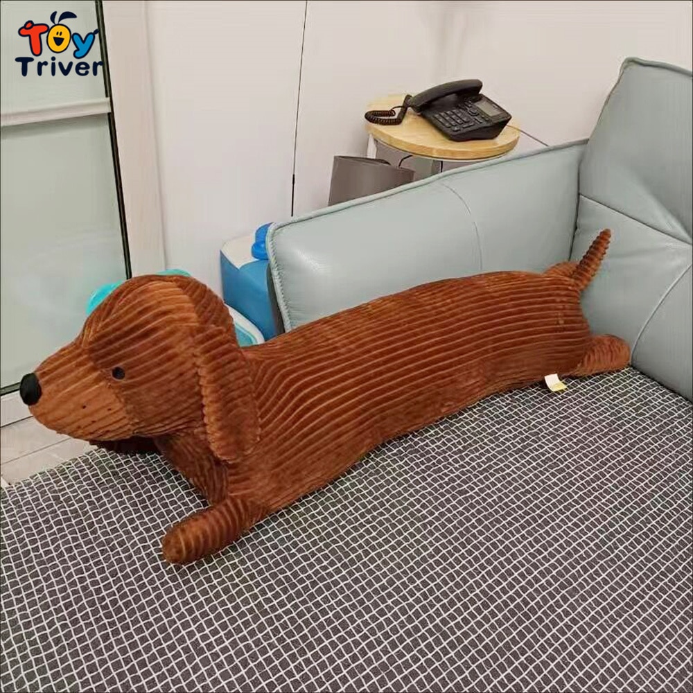 Kawaii Dachshund Dog Pillow Cushion Plush Toys Stuffed Animals Doll Kids Children Boys Girls Gifts Sofa Chair Home Room Decor
