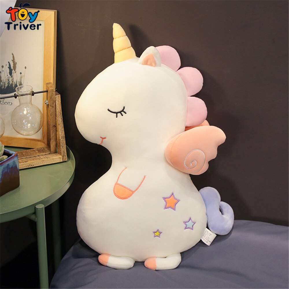 Kawaii Unicorn Stuffed Animals Doll Plush Toys Baby Kids Girl Lucky Gifts Children's Toy Sofa Pillow Cushion Home Room Decor