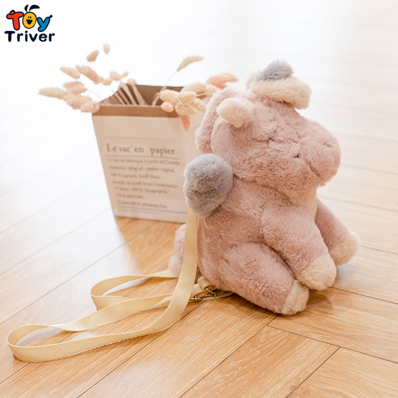 Kawaii Unicorn Bag Backpack School Bag Plush Toy Triver Stuffed Animals Doll Girl Girlfriend Kids Children Student Birthday Gift