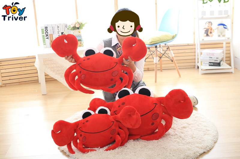 Cute Plush Crab Toy Stuffed Doll Doll Toys Ocean Animal Cushion Pillow Baby Girl Boy kids Birthday Gift Home Shop Decor Triver