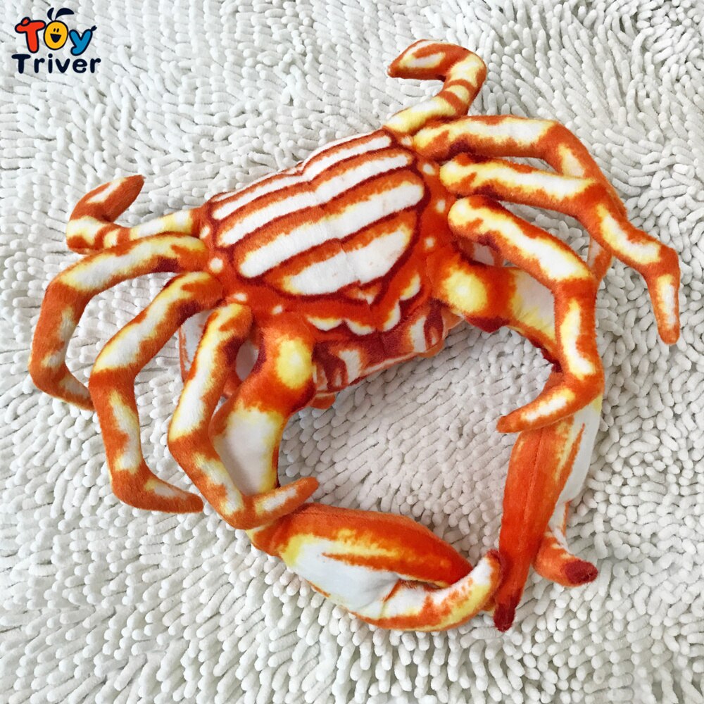 Cute Red Crab Plush Toys Stuffed Animals Doll Home Room Sea Food Shop Decor Baby Kids Boys Girls Children Adults Gifts Crafts