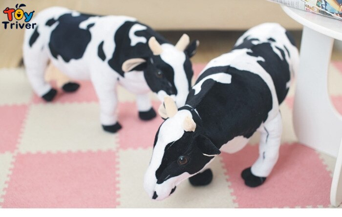 Cute Dairy Milk Cow Cattle Plush Toys Stuffed Animals Doll Baby Kids Children Boys Girls Birthday Gifts Home Shop Room Decor