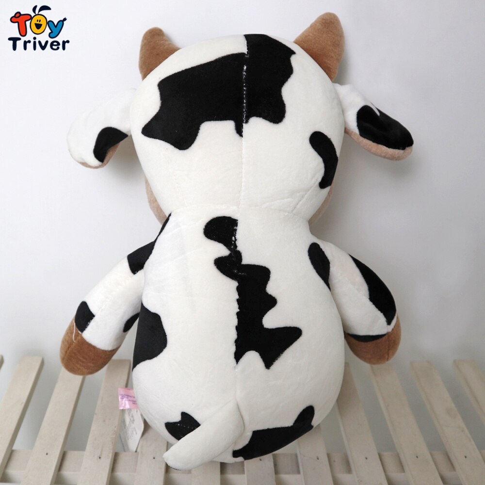 Kawaii Cow Cattle Plush Toy Triver Stuffed Animals Doll Cushion Baby Kids Children Boys Girls Birthday Toys Gift Home Room Decor